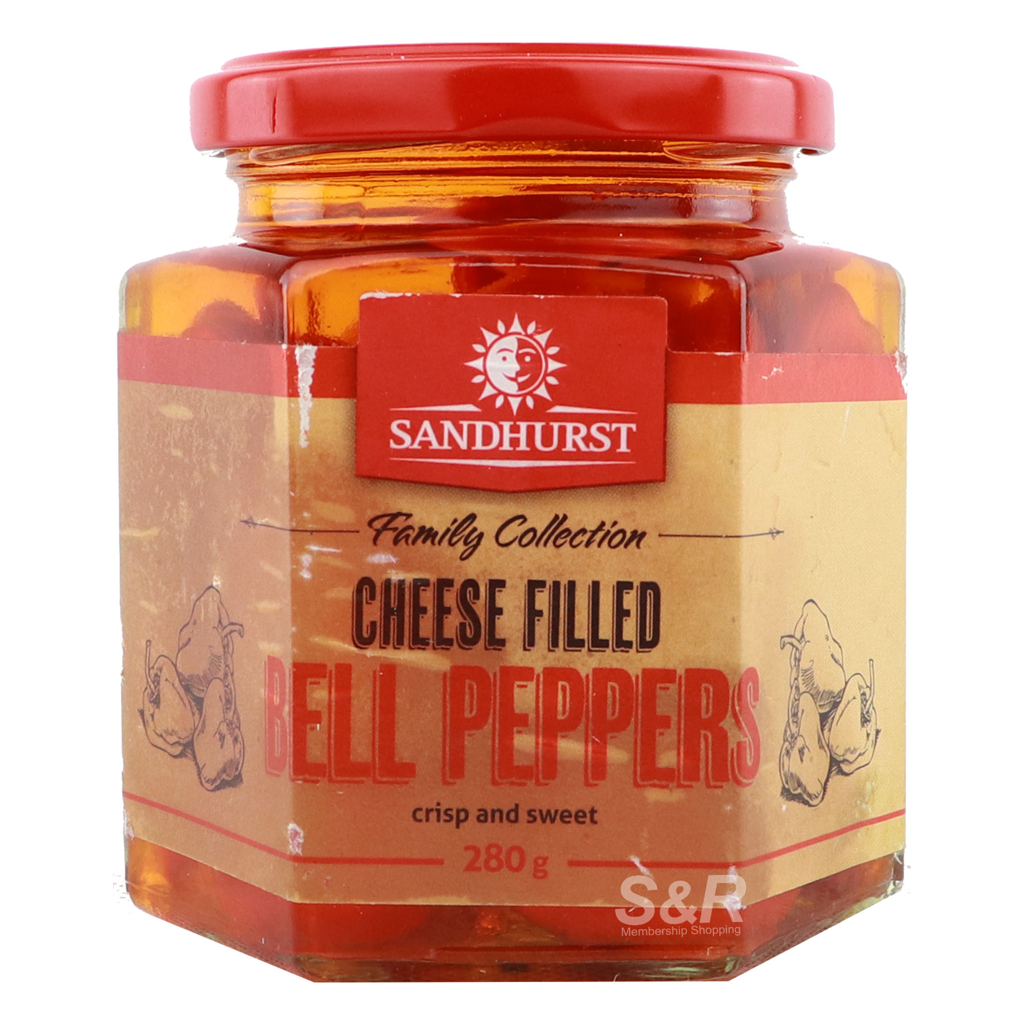Sandhurst Family Collection Cheese-filled Bell Peppers 280g Sandhurst Family Collection Cheese-filled Bell Peppers 280g